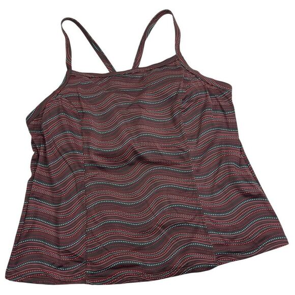 L.L. BEAN BOHO WIRELESS SLIMMING TANKINI UPF 50+ PLUS SIZE 16 - Picture 1 of 10